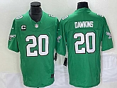Men's Philadelphia Eagles #20 Brian Dawkins Green 2023 F.U.S.E. Vapor Untouchable With C Patch Stitched Football Jersey,baseball caps,new era cap wholesale,wholesale hats